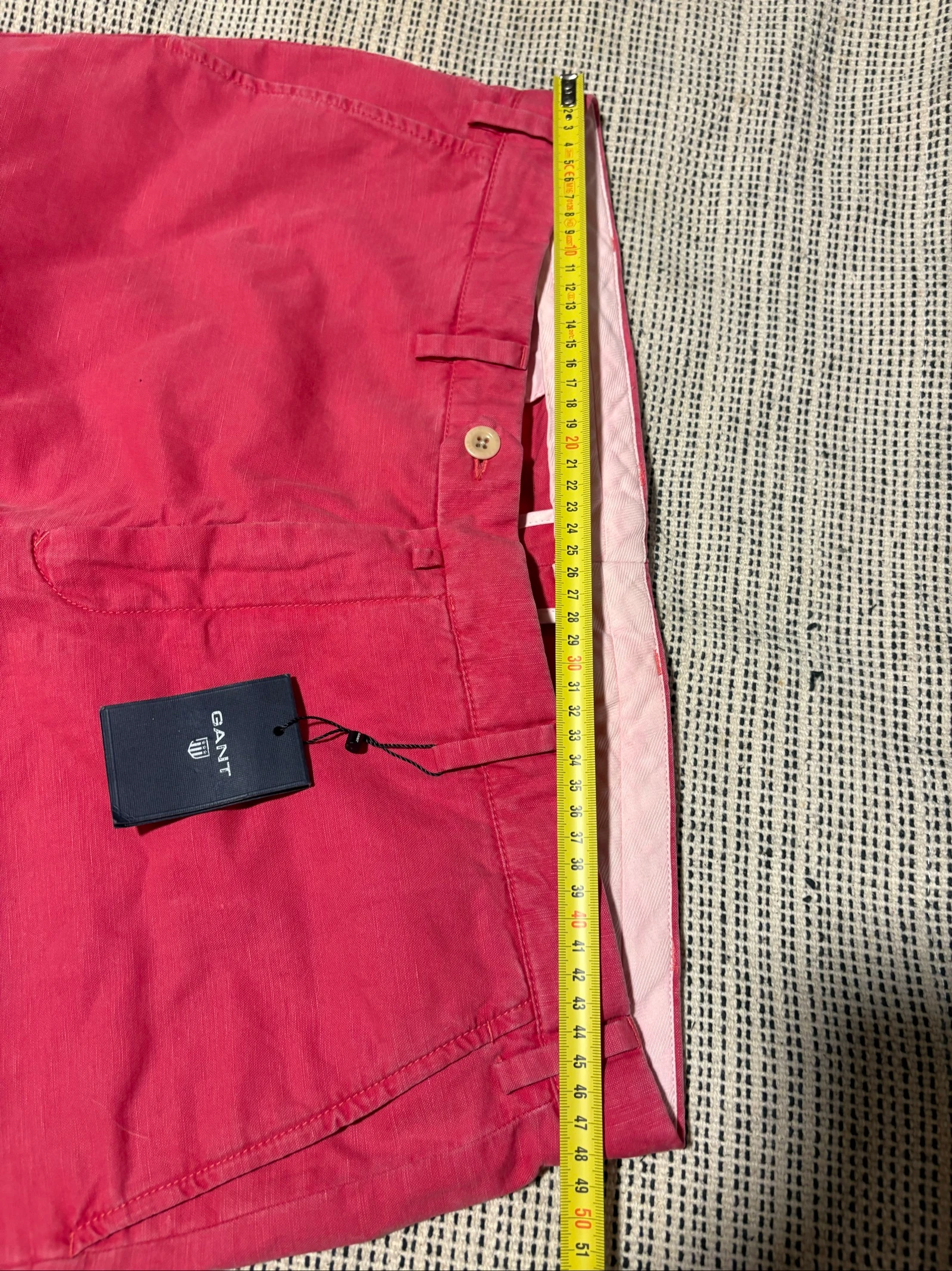 Pantalón chino Gant hombre coral rosa talla 54 L XL nuevo con etiqueta chino pant – photo 6